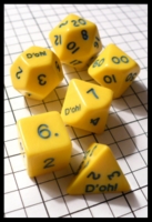 Dice : Dice - Dice Sets - Crystal Caste Yellow D oh Dice Partial - FA collection buy Dec 2010